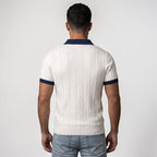 Orvalés | Polo Homme Jacquard Maille Style Classique Été Business Casual