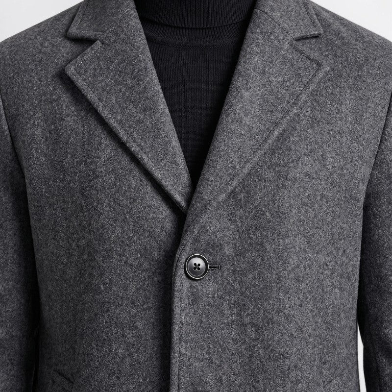 Orvalés | Trench-Coat Homme Long Uni Voyage Trajet Classique