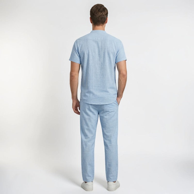 Orvalés | Ensemble Homme en Lin Décontracté pour Vacances et Resort