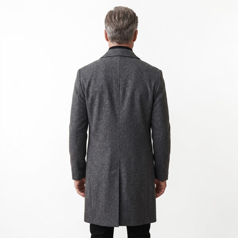 Orvalés | Trench-Coat Homme Long Uni Voyage Trajet Classique