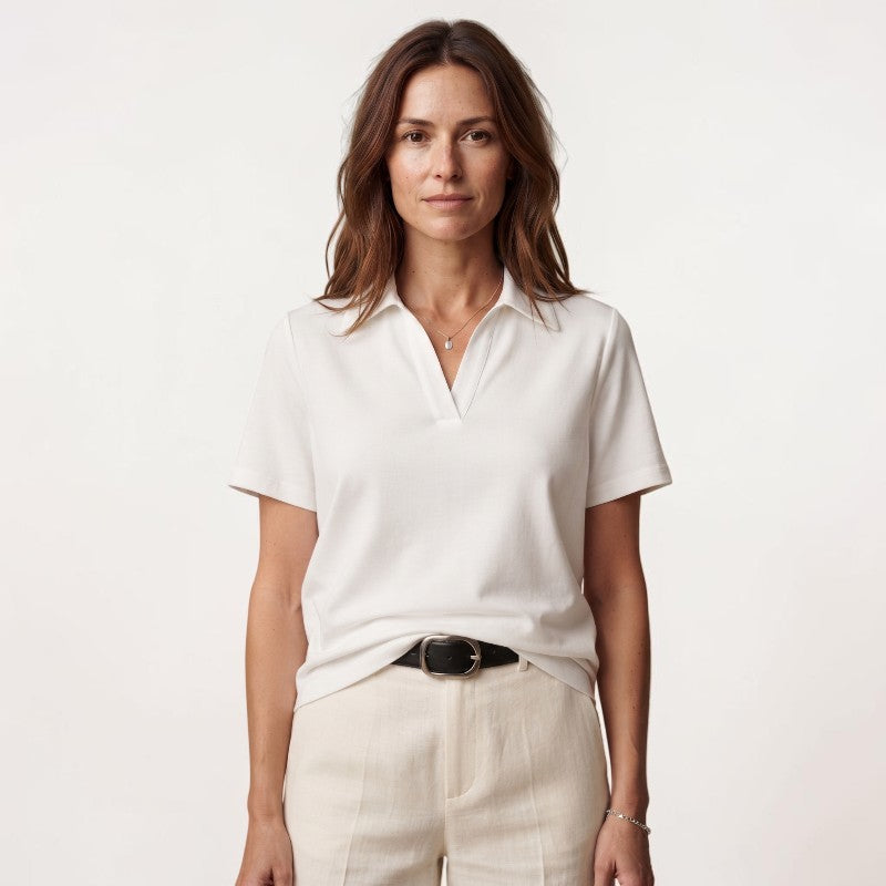 Orvalés | T-Shirt Femme Manches Courtes Coupe Ample Style Classique Confort