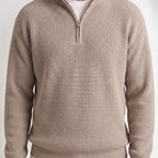 Orvalés | Pull en maille à demi-glissière, épaules tombantes homme