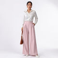 Orvalés | Pantalon Femme Taille Haute Coupe Large Style Classique