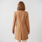 Orvalés | Manteau tweed femme double boutonnage coupe ample mi-long