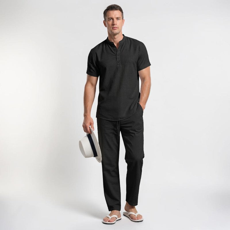Orvalés | Ensemble Homme en Lin Décontracté pour Vacances et Resort