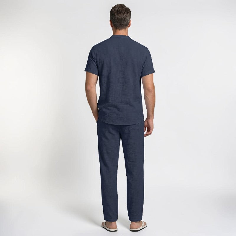 Orvalés | Ensemble Homme en Lin Décontracté pour Vacances et Resort