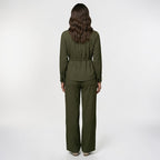 Orvalés | Ensemble Élégant Femme Coupe Classique Pantalon Large Luxe