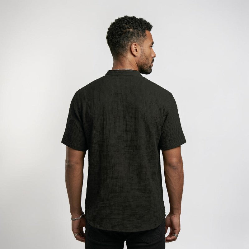 Orvalés | Chemise Henley en Lin Homme – Confort Respirant pour l'Été
