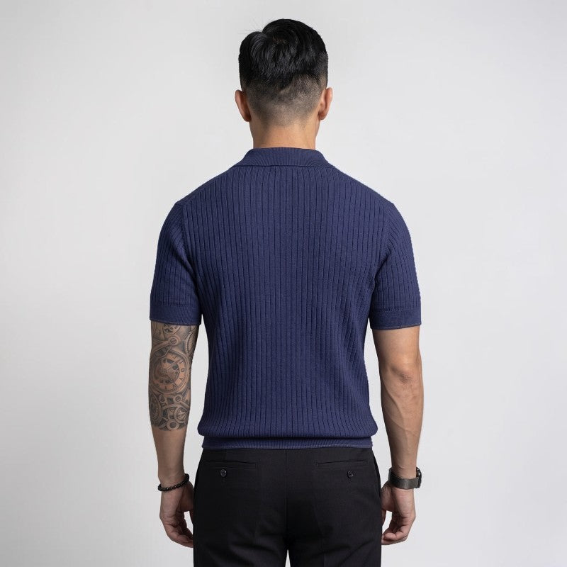 Orvalés | Polo Maille Homme Manches Courtes Style Classique Décontracté