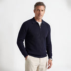 Orvalés | Pull homme col châle zip maille épaisse décontracté