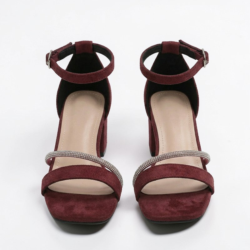 Orvalés| Sandales Femme Cuir Talon Haut Élégantes Été