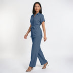 Orvalés | Ensemble Premium Femme Chemise et Pantalon Large Intemporel