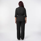 Orvalés | Ensemble Élégant Femme Coupe Classique Pantalon Large Luxe