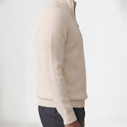 Orvalés | Pull col cheminée zippé homme maille épaisse chaud