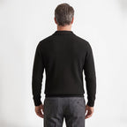 Orvalés | Pull homme col châle zip maille épaisse décontracté