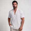 Orvalés | Chemise Henley en Lin Homme – Confort Respirant pour l'Été