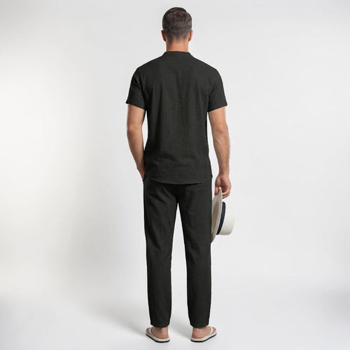 Orvalés | Ensemble Homme en Lin Décontracté pour Vacances et Resort