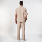 Orvalés | Ensemble Été Homme Deux Pièces Coupe Ample Pantalon Droit
