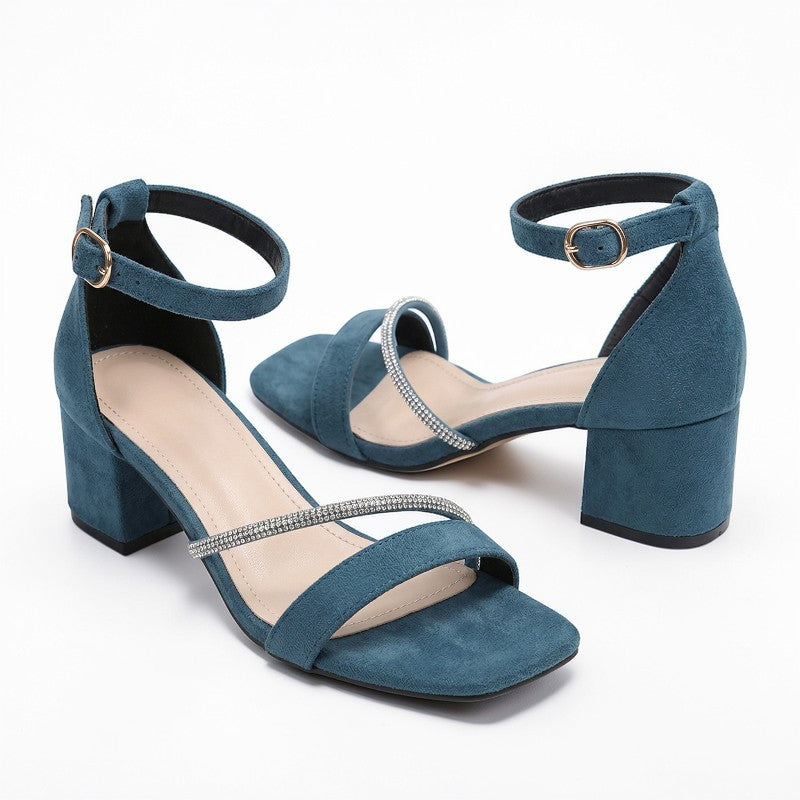 Orvalés| Sandales Femme Cuir Talon Haut Élégantes Été