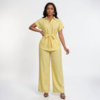 Orvalés | Ensemble Premium Femme Chemise et Pantalon Large Intemporel