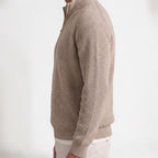 Orvalés | Pull en maille à demi-glissière, épaules tombantes homme