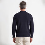 Orvalés | Pull homme col châle zip maille épaisse décontracté