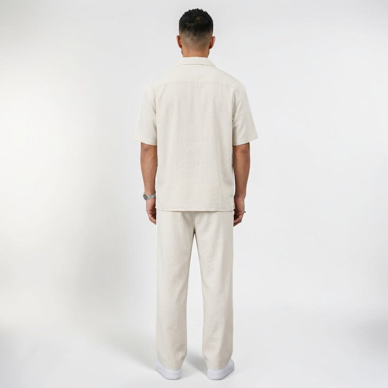 Orvalés | Ensemble Été Homme Deux Pièces Coupe Ample Pantalon Droit