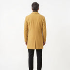 Orvalés | Pardessus Homme Long Laine Simple Boutonnage Hiver