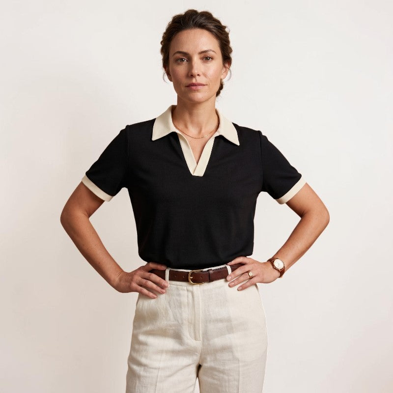 Orvalés | T-Shirt Femme Manches Courtes Coupe Ample Style Classique Confort