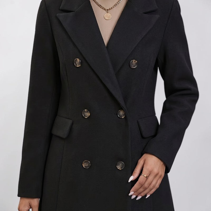 Orvalés | Imperméable croisé couleur unie, coupe classique, femme