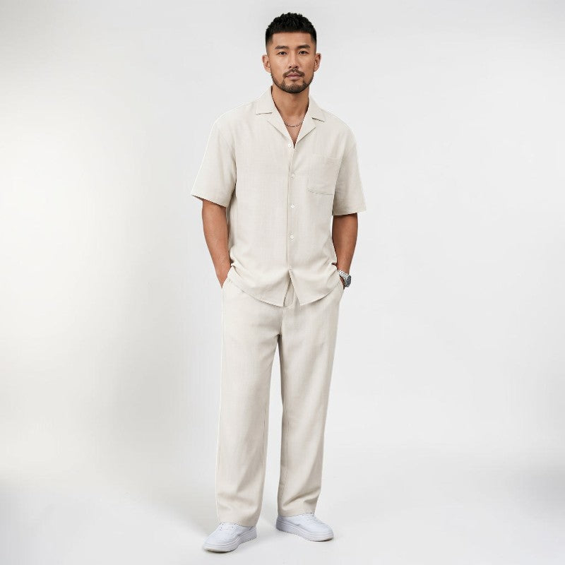 Orvalés | Ensemble Été Homme Deux Pièces Coupe Ample Pantalon Droit