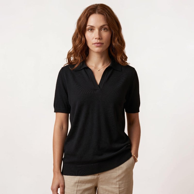 Orvalés | T-Shirt Femme Manches Courtes Coupe Ample Style Classique Confort