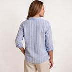 Orvalés | Chemise Femme Rayée Coupe Ample Col Classique Boutonnée