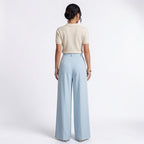 Orvalés | Pantalon Femme Taille Haute Coupe Large Style Classique