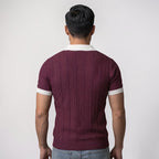 Orvalés | Polo Homme Jacquard Maille Style Classique Été Business Casual