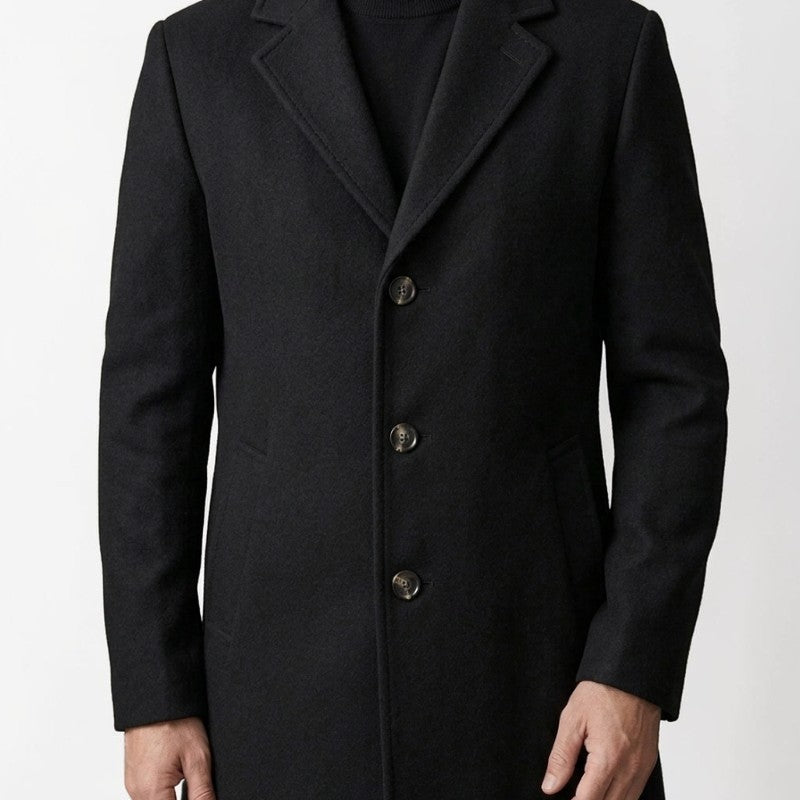 Orvalés | Trench-Coat Homme Long Uni Voyage Trajet Classique