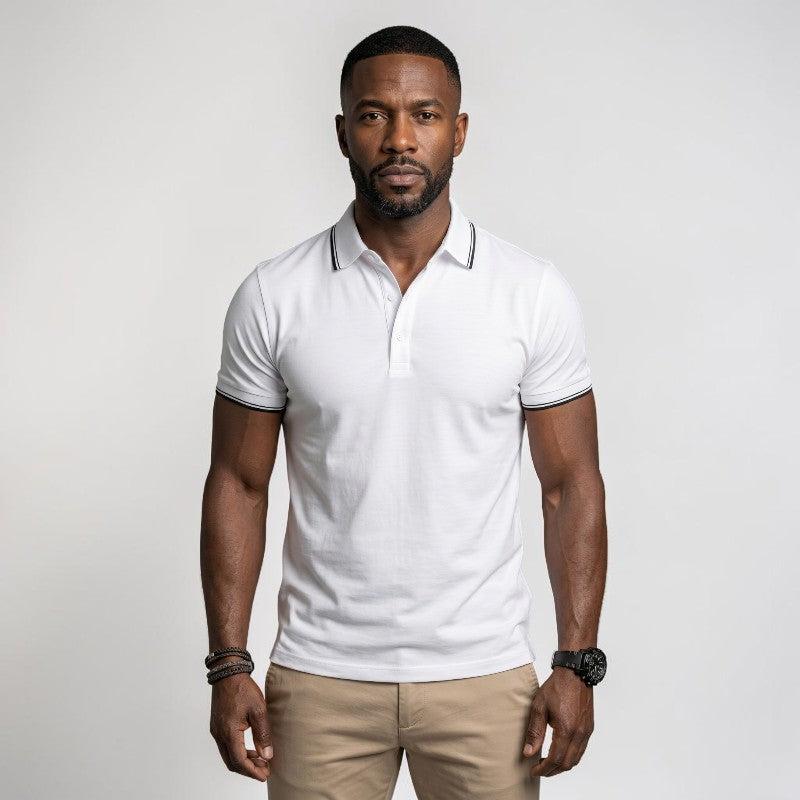 Orvalés | Polo Homme Léger – Manches Courtes Style Business Casual