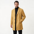 Orvalés | Pardessus Homme Long Laine Simple Boutonnage Hiver