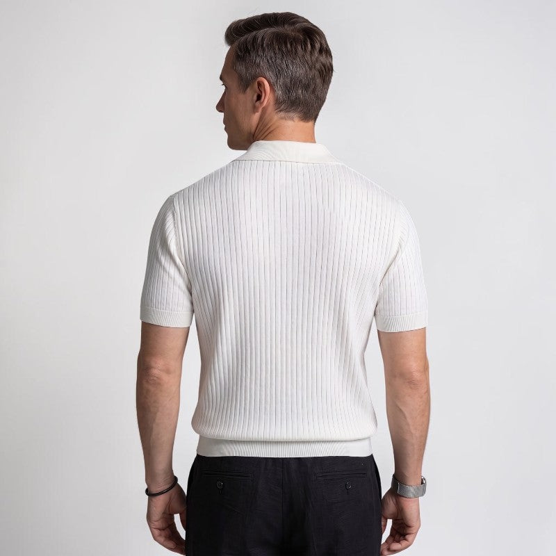 Orvalés | Polo Maille Homme Manches Courtes Style Classique Décontracté