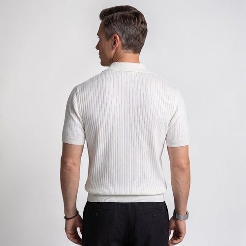 Orvalés | Polo Maille Homme Manches Courtes Style Classique Décontracté