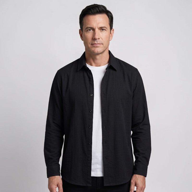 Orvalés | Polo Homme Manches Longues Coton Premium Coupe Classique