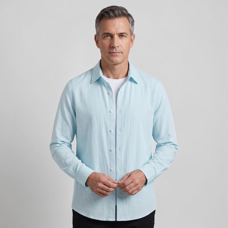 Orvalés | Polo Homme Manches Longues Coton Premium Coupe Classique