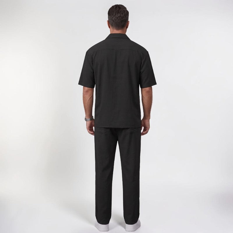Orvalés | Ensemble Été Homme Deux Pièces Coupe Ample Pantalon Droit