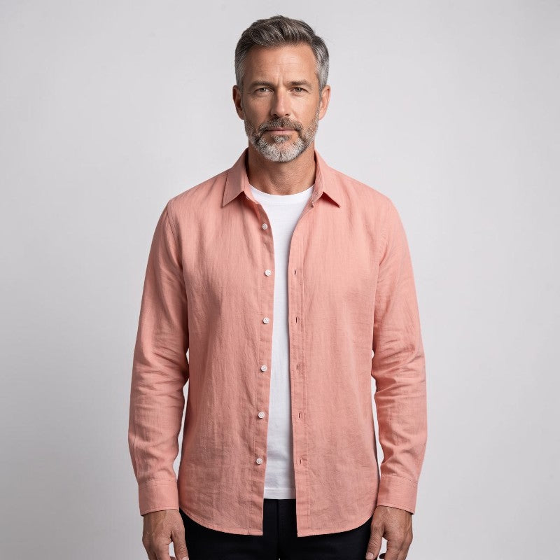 Orvalés | Polo Homme Manches Longues Coton Premium Coupe Classique