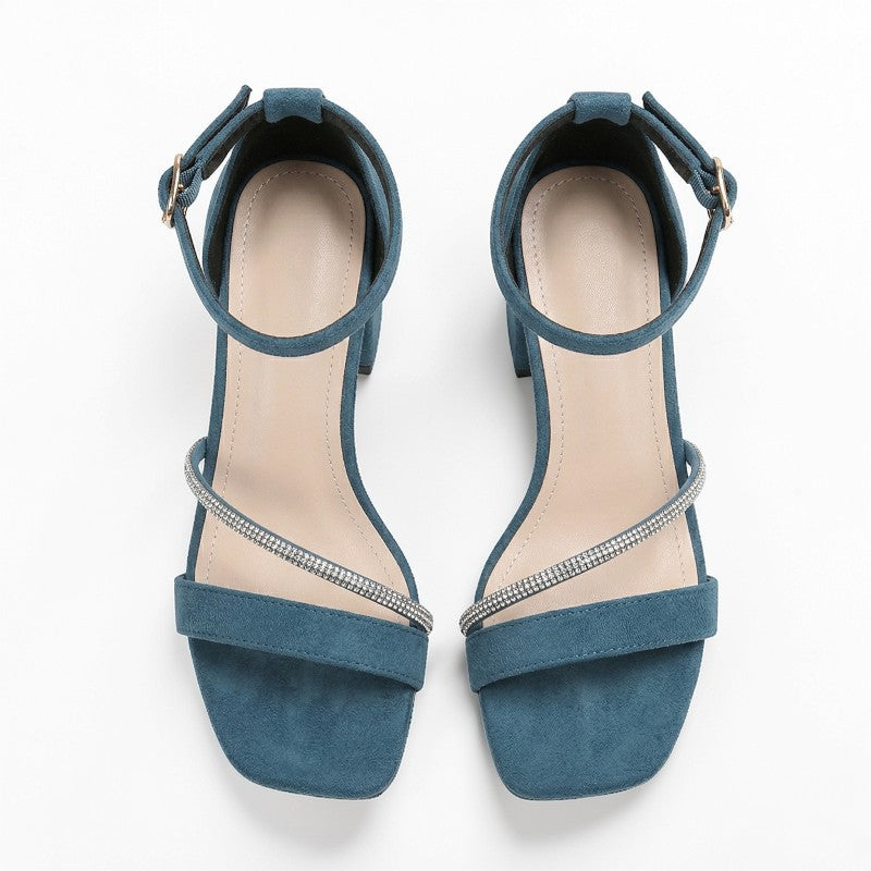 Orvalés| Sandales Femme Cuir Talon Haut Élégantes Été