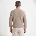 Orvalés | Pull en maille à demi-glissière, épaules tombantes homme