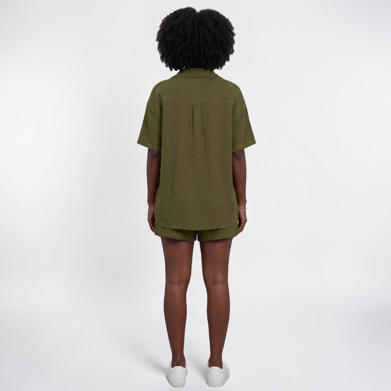 Orvalés | Ensemble Deux Pièces Femme Chemise Boutonnée et Short