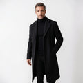 Orvalés | Trench-Coat Homme Long Uni Voyage Trajet Classique