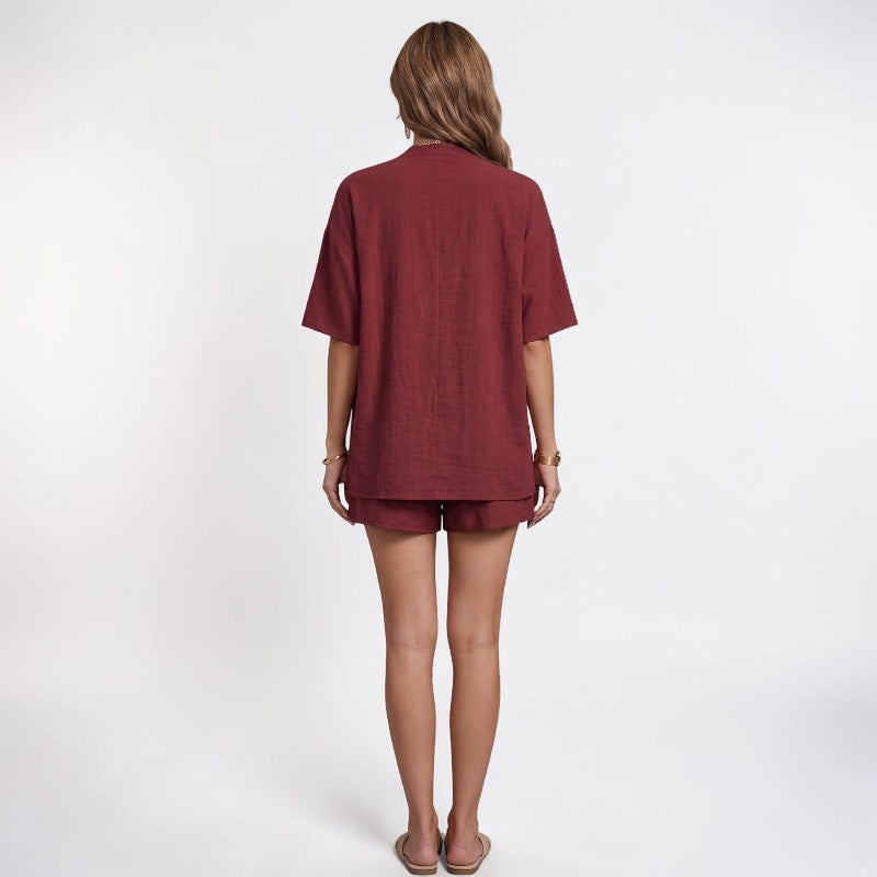 Orvalés | Ensemble en Lin Premium Femme Style Resort Intemporel