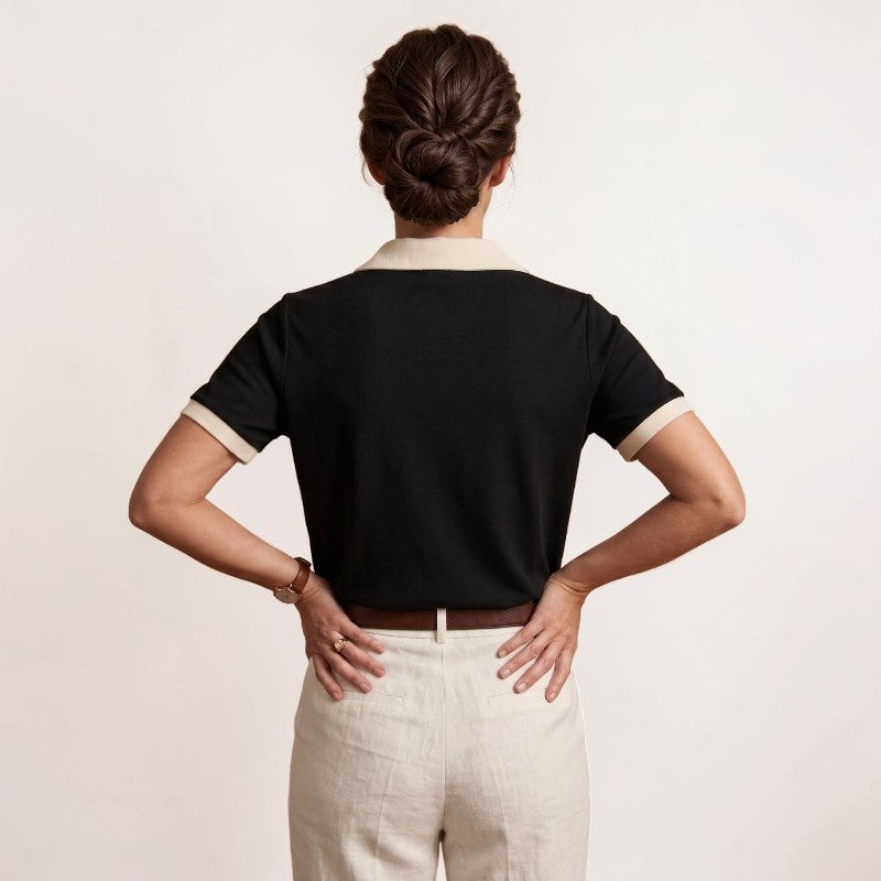 Orvalés | T-Shirt Femme Manches Courtes Coupe Ample Style Classique Confort